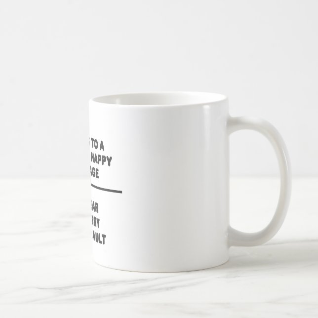 Mug 7 Mots Pour Un Mariage Long Et Heureux (Droite)