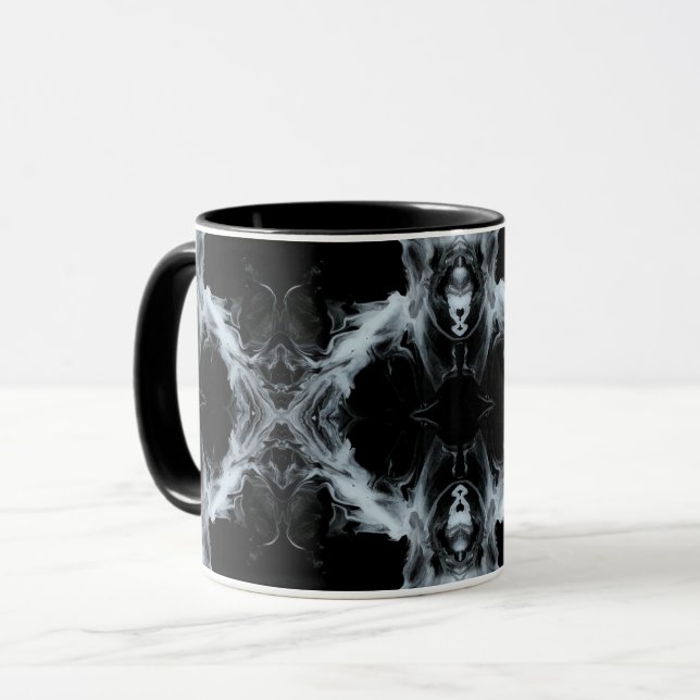Mug 7 Péchés Capitaux et 7 Vertus Contraires Art Abstr (Devant gauche)