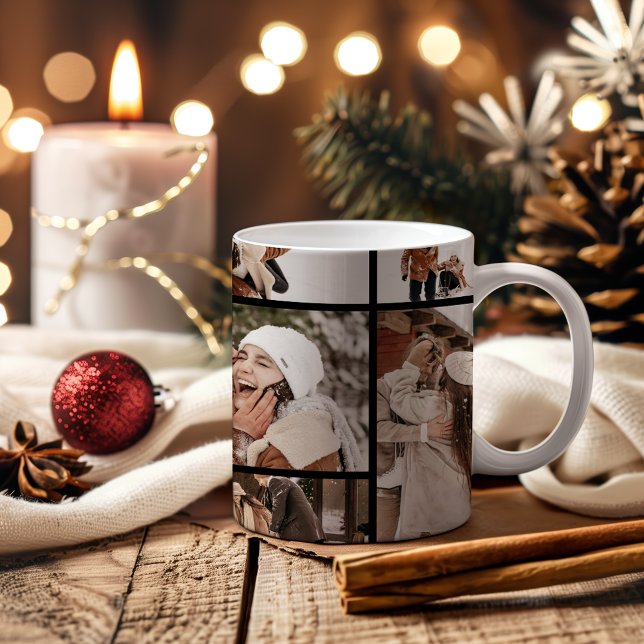 Mug 7 Photo Premier Noël comme M. et Mme (Créateur téléchargé)