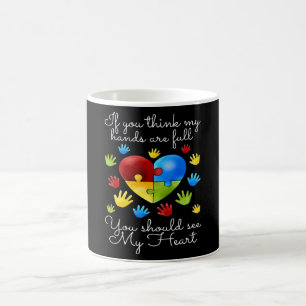 Mug 7 Sensibilisation à l'autisme Je pense que mes mai