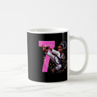 Mug 7e anniversaire Black Girl Martial Arts Party Taek