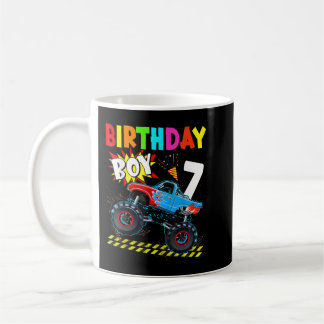 Mug 7e anniversaire Boy Blaze 7 an Vieux Monster Truck