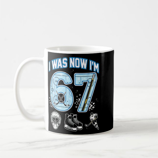 Mug 7e anniversaire J'avais 6 ans Je suis 7 Six Sept 6 (Gauche)