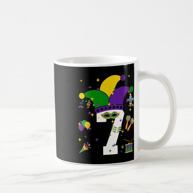 Mug 7e anniversaire Mardi Gras Thème 7 ans Garçons Ki (Droite)