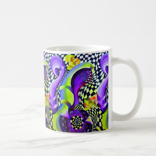 Mug 80 s Art Deco Geometric Pattern (Droite)