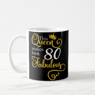 Mug 80E Fête Anniversaire Idées Cadeaux Grand-mère Mam