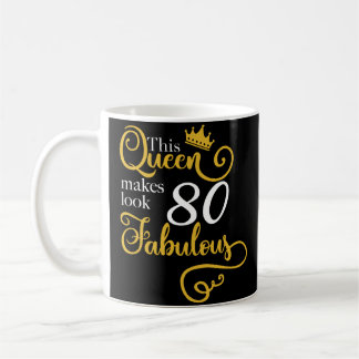 Mug 80E Fête Anniversaire Idées Cadeaux Grand-mère Mam