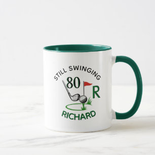 Mug 80e (tous âges) Anniversaire Nom Monogramme Hommes