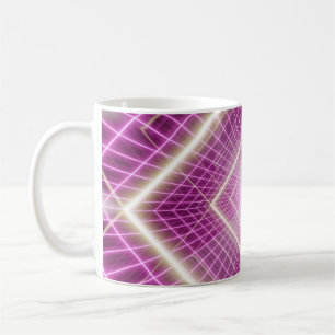 Mug 80s Rétro : Arrière - plan 3D Sci-Fi.