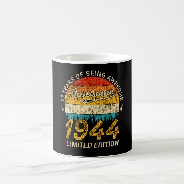 Mug 81 Ans Anniversaire 1944 Magnifique 81e anniversai (Centre)