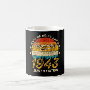Mug 82 ans 1943 Retro Awesome 82e anniversaire Cadeau