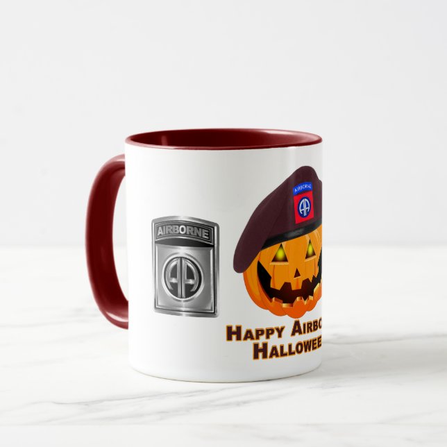 Mug 82e division aéroportée - Joyeux Halloween aéropor (Devant gauche)