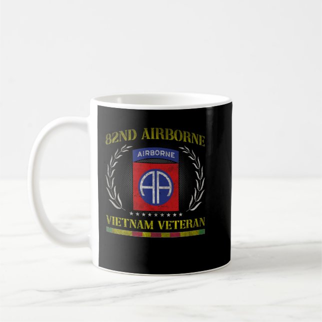 Mug 82e division aéroportée Vietnam Vétérinaire Fête d (Gauche)