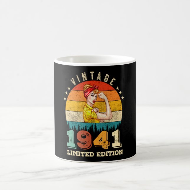 Mug 84 ans Anniversaire 1941 Vintage 84e anniversaire  (Centre)