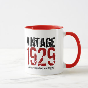Mug 85e anniversaire Vintage 1929 ou toute année V01D
