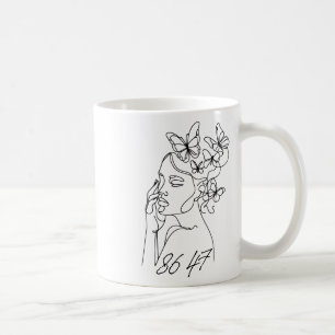 Mug 8647 Anti Trump Floral Resist 86 47 Empêchez Trump
