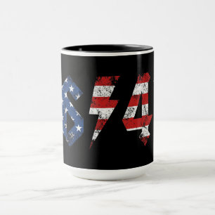 Mug 8647 Anti Trump Retro Vintage 80s Rock Style
