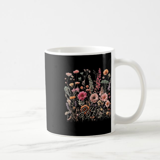 Mug 8647 Subtle Anti Trump 86 47 Floral Boho Style _1 (Droite)