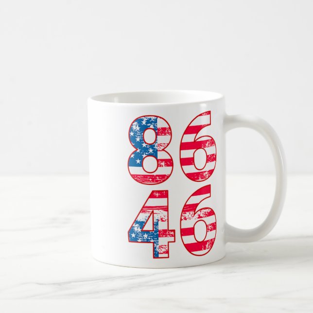 Mug 86 46 Anti Biden Pro Trump Patriotic (Droite)