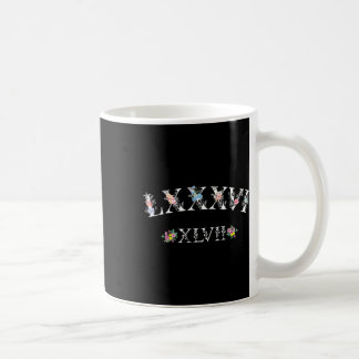 Mug 86 47 Roman Numerals Floral 8647 Subtle Anti Trump