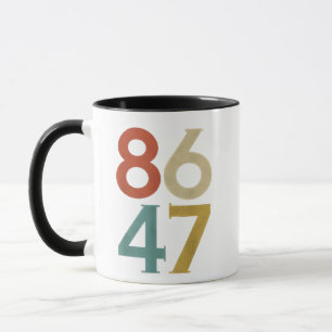 Mug 86 47 Trump Cool rétro anti-Trump