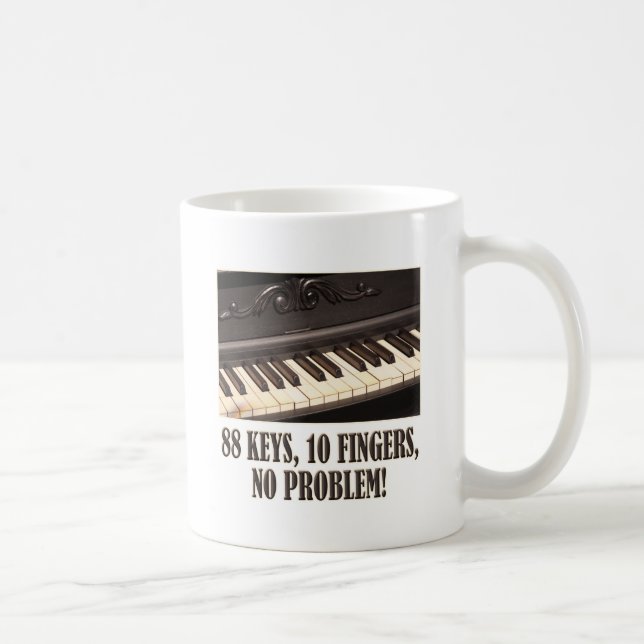 Mug 88 clés, 10 doigts, aucun problème ! (Droite)