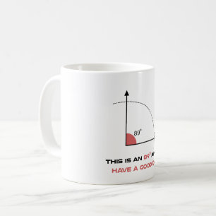 Mug 89 degrés angle drôle mathématique science perfect