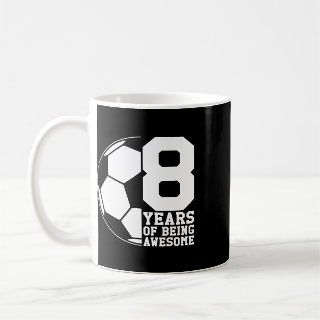 Mug 8 Ans de fan de foot (Gauche)