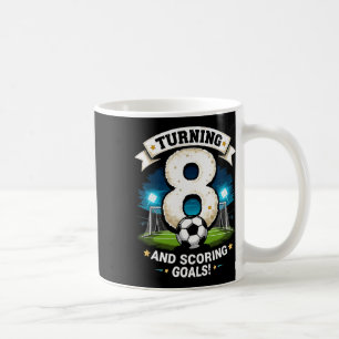 Mug 8 Ans Et Marquer Des Buts Garçon 8ème Anniversaire
