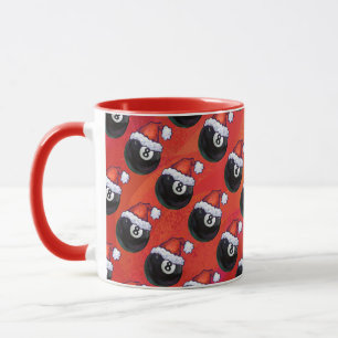 Mug 8 Balle Noël Casquette rouge