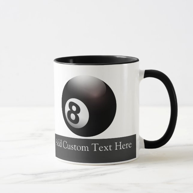 Mug 8 billards de boules personnalisés (Droite)