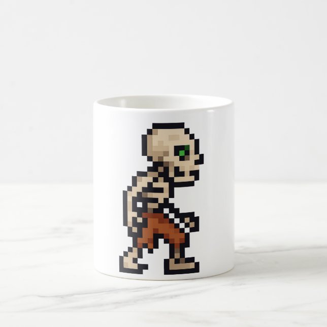 Mug 8-bit Retro Skeleton (Centre)