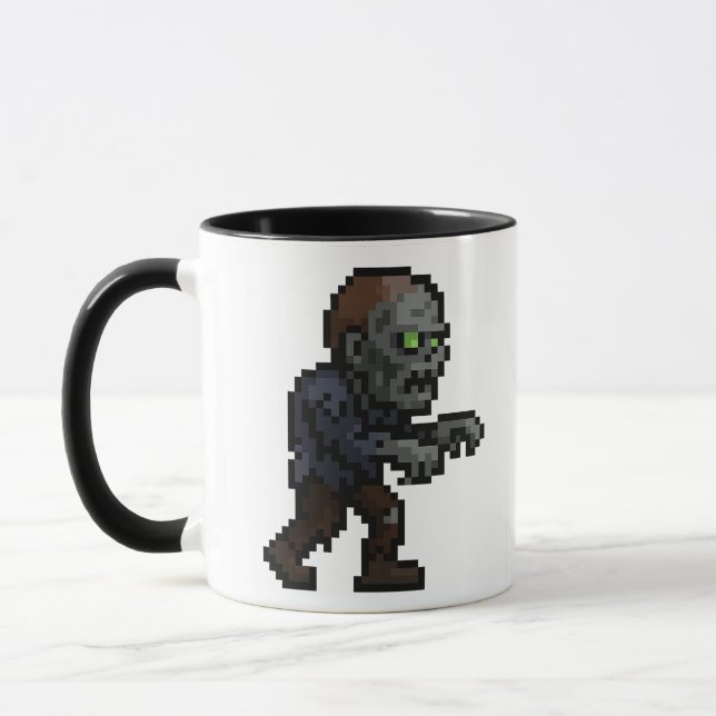 Mug 8-bit Retro Zombie (Gauche)