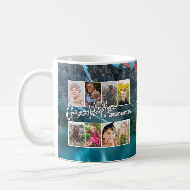Mug 8 Photo "Les petits-enfants font la vie grand" (Gauche)