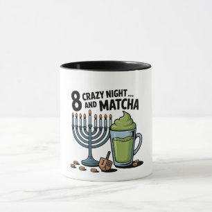 Mug 8 Soirées Folles Et Matcha Hanoukka Juif Juif Juif