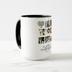Mug 8 x PHOTO COLLAGE Newlywed Personalized WEDDING