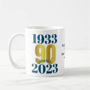 Mug 90e anniversaire Blue Gold