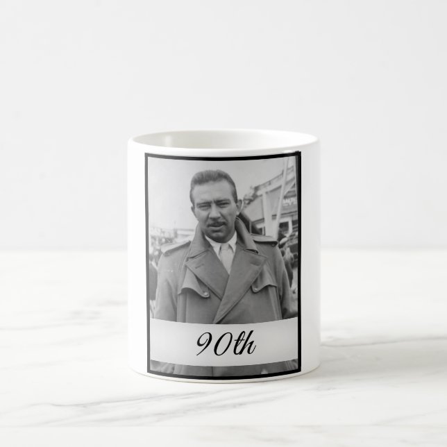 Mug 90e anniversaire Elégant âge photo Homme Anniversa (Centre)