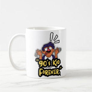 Mug 90's Kid Forever - Nostalgia Cartoon Edition