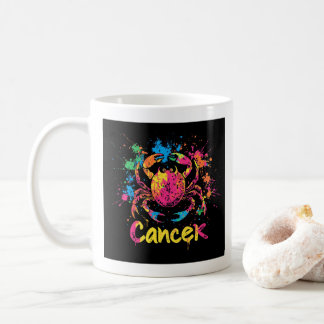 Mug "90s Throwback Cancer : Splatter Paint Mug"