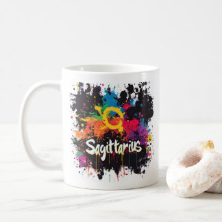 Mug "90s Throwback Sagittarius : Splatter Paint Mug"