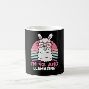 Mug 92e anniversaire Llamazing Llama 92 ans Anniversai