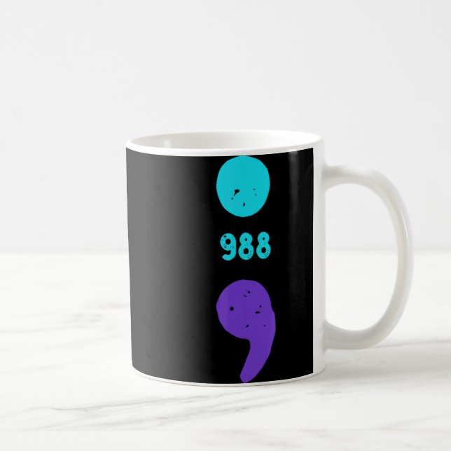 Mug 988 Suicide Prevention 988 Comma  (Droite)