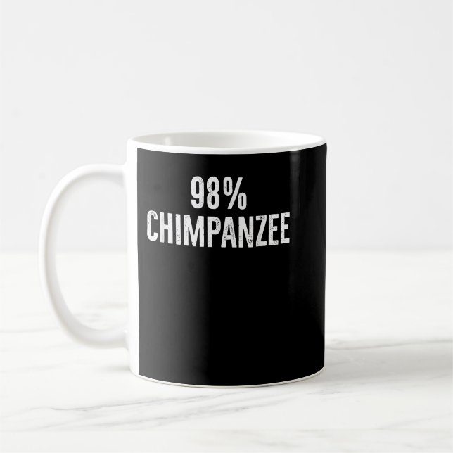 Mug 98 Chimpanzé Funny Evolution Science déprimé D (Gauche)