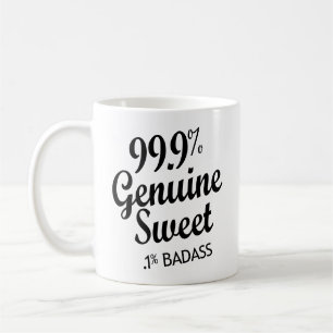 Mug 99,9% Véritable Douce .1% Badass (2)