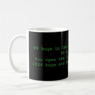 Mug 99 bugs dans le code, drôle de musique programmer