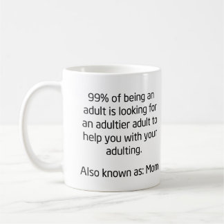 Mug 99% d'être un adulte amusant café de la fête des m