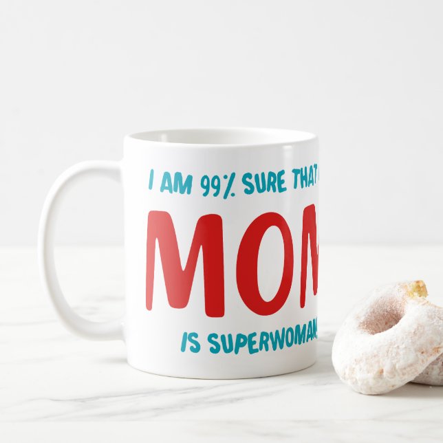 Mug 99% Superwoman (Avec donut)
