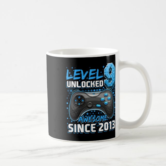 Mug 9 Déverrouillé Awesome 2013 jeu vidéo 9e anniversa (Droite)