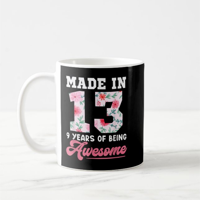 Mug 9 Year Old Girl Toxits For 9th Birthday Venin Born (Gauche)